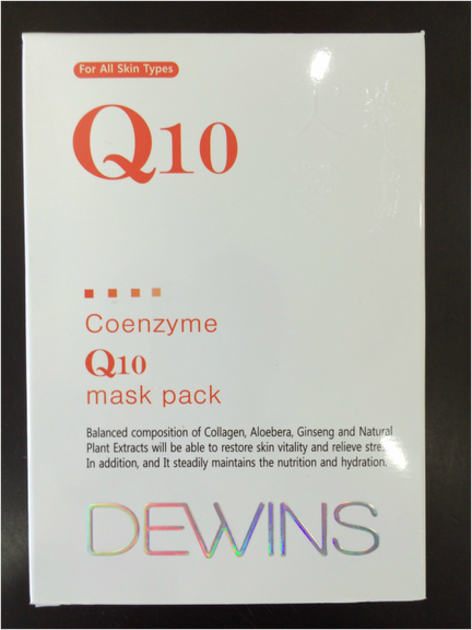 Маска с коэнзимами Q10 - coenzyme Q10 mask pack